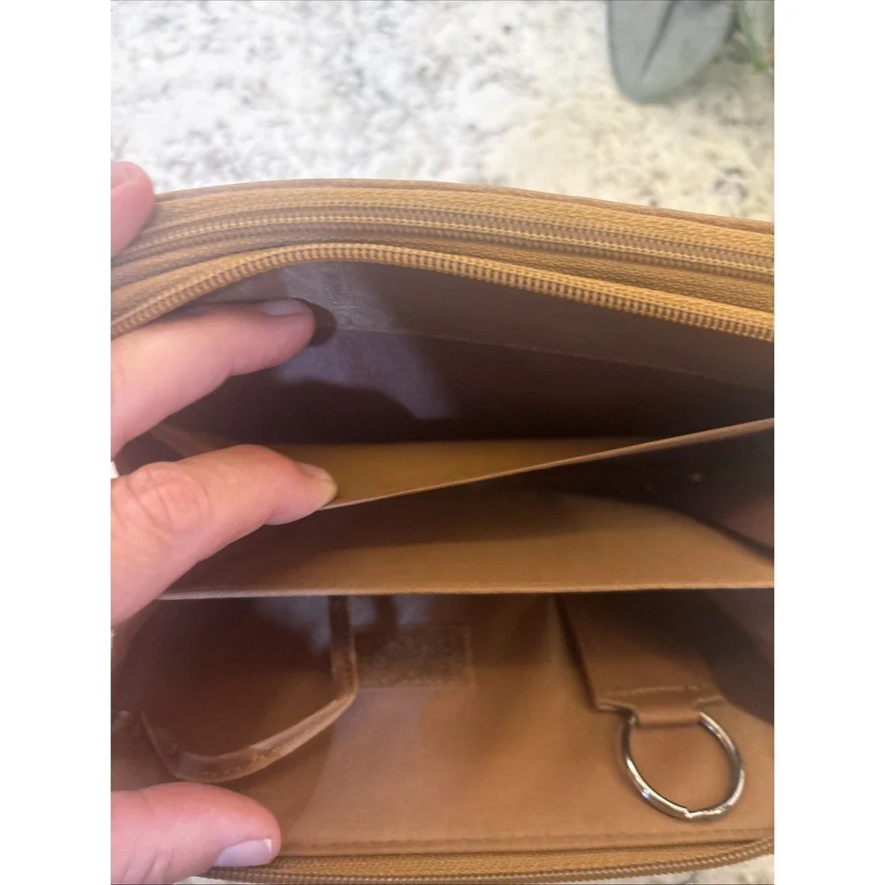 Franklin Covey? Compact Brown Leather Planner Organizer Wallet Binder READ